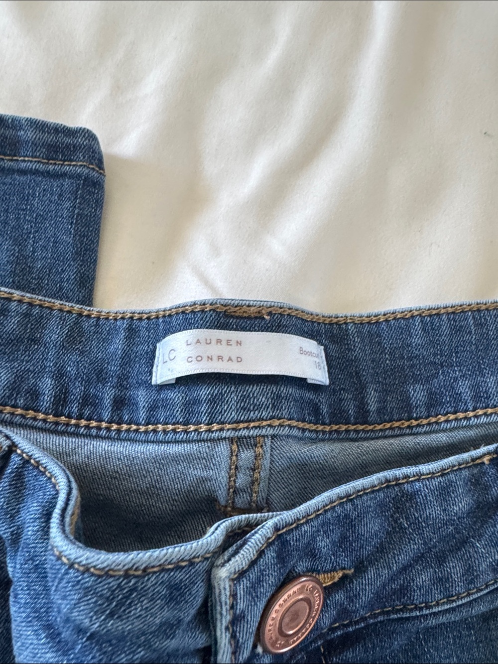 LC Lauren Conrad Medium Blue Bootcut Jeans